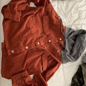 Cropped jacket sweater